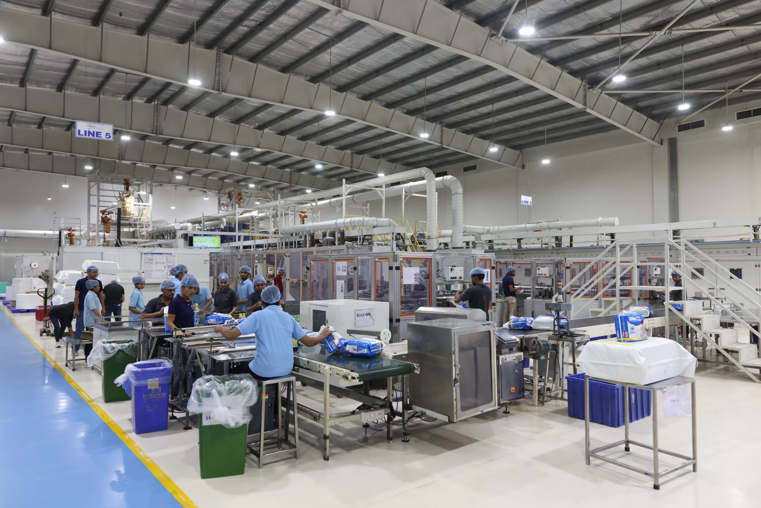 Swara team members on the manufacturing line