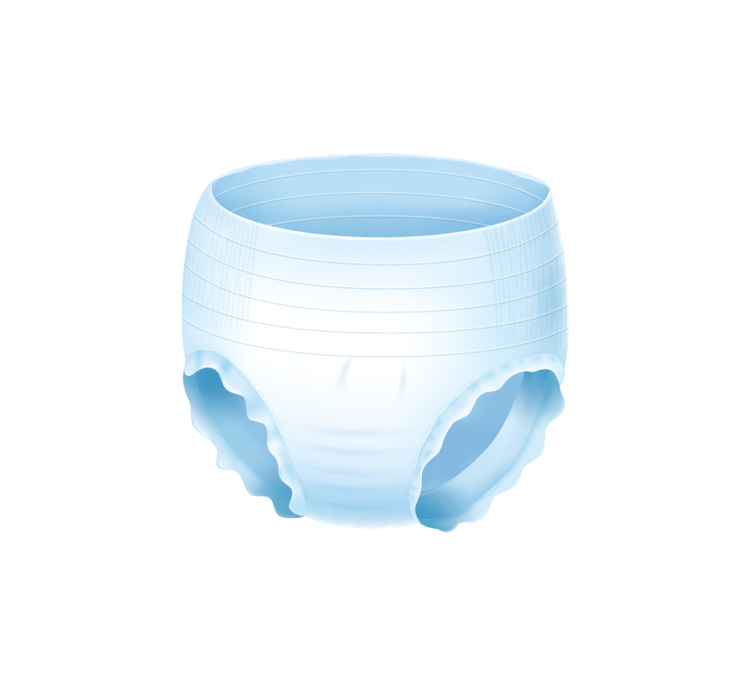 Pant-style baby diaper
